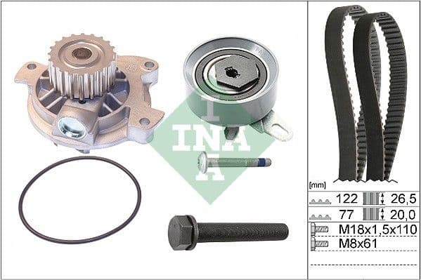 Water Pump & Timing Belt Kit 530040630