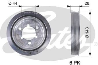 Belt Pulley, crankshaft DriveAlign™ TVD1055