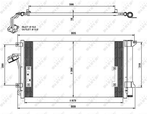 Condenser, air conditioning EASY FIT 35639
