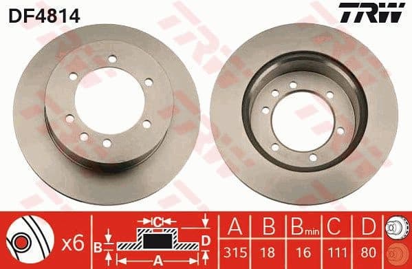 Brake Disc DF4814