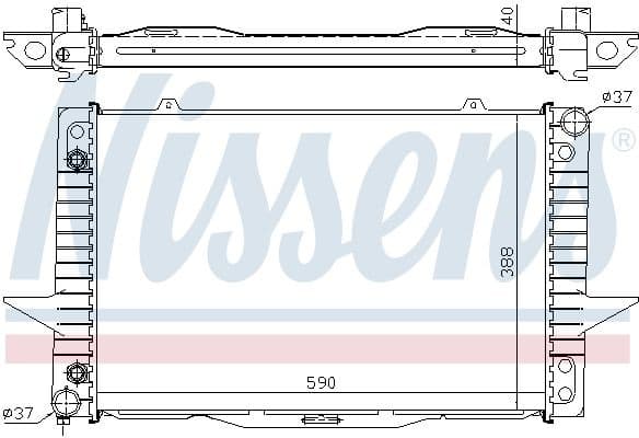 Radiator, engine cooling 65535A