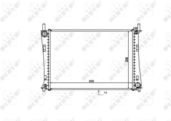 Radiator, engine cooling 53740 - image 2