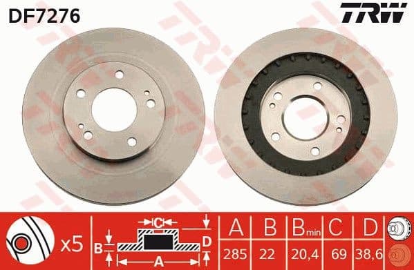 Brake Disc DF7276