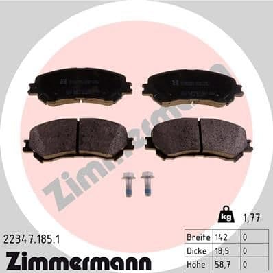 Brake Pad Set, disc brake 22347.185.1