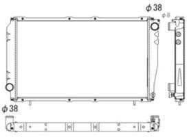 Radiator, engine cooling 53528