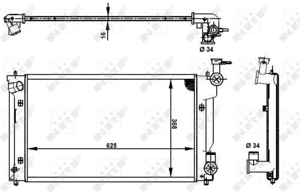 Radiator, engine cooling 53398 - image 2