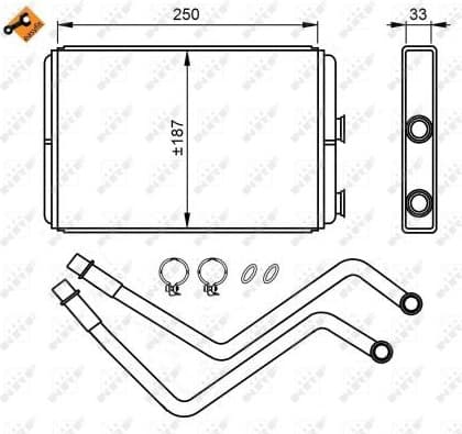 Heat Exchanger, interior heating EASY FIT 54211