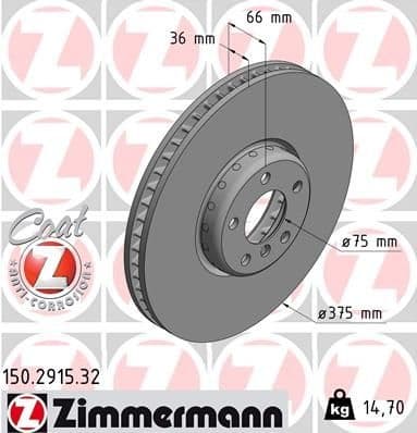 Brake Disc FORMULA F 150.2915.32