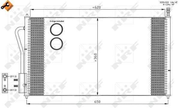 Condenser, air conditioning EASY FIT 35345