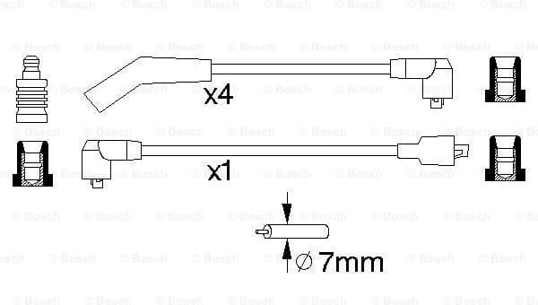 Ignition Cable Kit 0986356772 - image 5