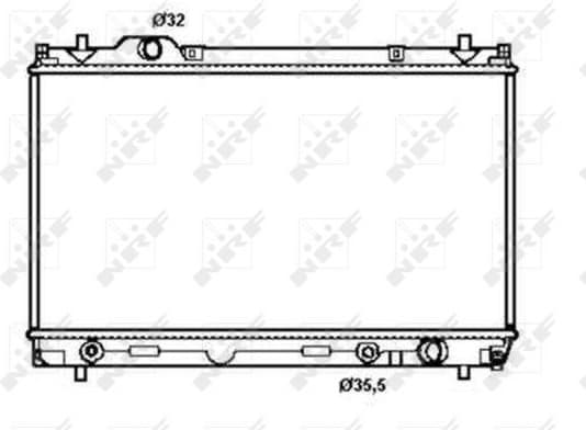 Radiator, engine cooling EASY FIT 50256