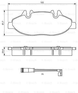 Brake Pad Set, disc brake 0986494081 - image 7