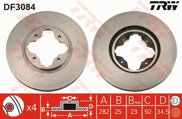 Brake Disc DF3084