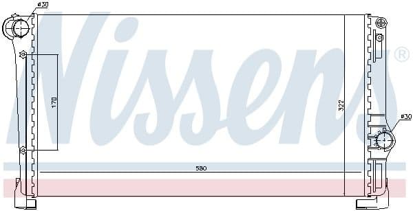 Radiator, engine cooling 61896