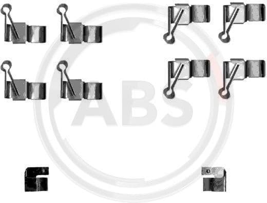 Accessory Kit, disc brake pad 1238Q