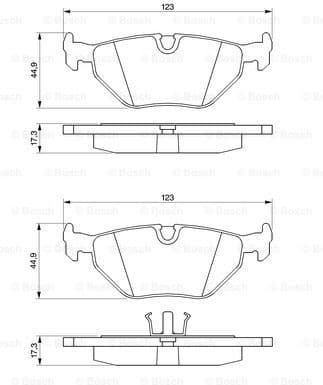 Brake Pad Set, disc brake 0986469960 - image 7
