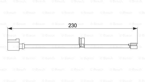 Warning Contact, brake pad wear 1987474569