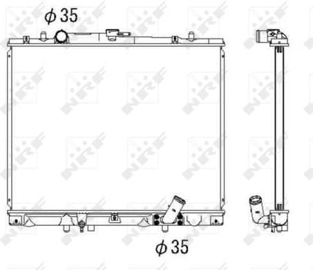 Radiator, engine cooling 53285