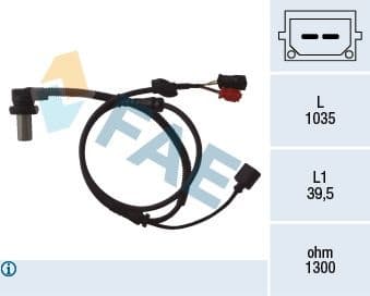 Sensor, wheel speed 78059