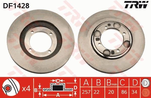 Brake Disc DF1428