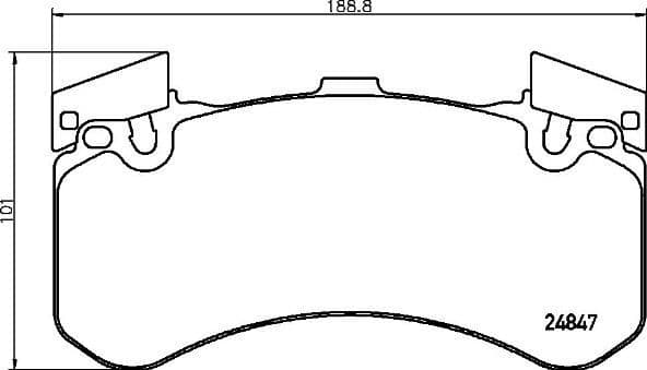 Brake Pad Set, disc brake PRIME LINE P85136