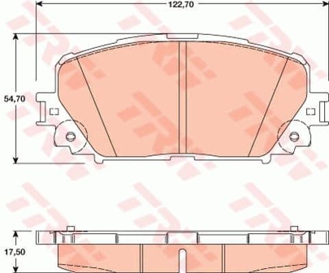 Brake Pad Set, disc brake GDB3460