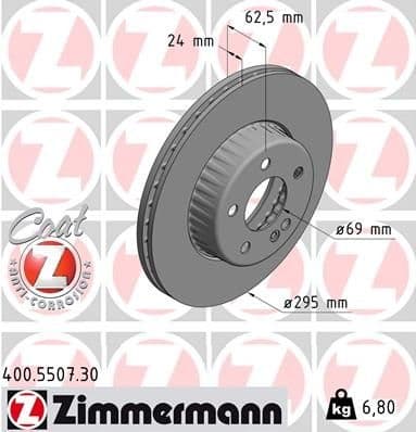 Brake Disc FORMULA S 400.5507.30