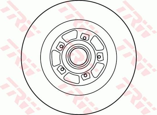 Brake Disc TRW SINGLE DF6127BS