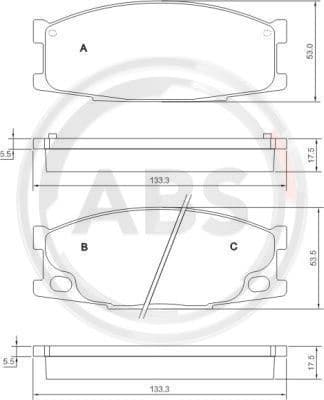 Brake Pad Set, disc brake 37026