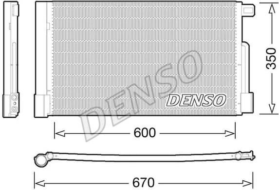 Condenser, air conditioning DCN01004