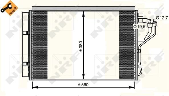 Condenser, air conditioning EASY FIT 35996