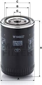 Oil Filter W940/27