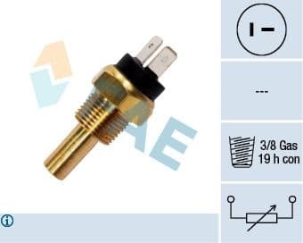 Sensor, coolant temperature 33800