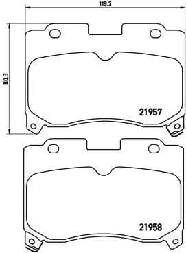 Brake Pad Set, disc brake PRIME LINE P83090
