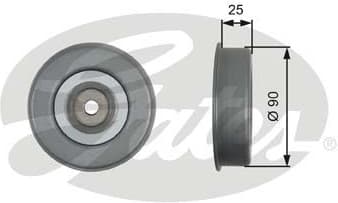 Tensioner Pulley, V-ribbed belt DriveAlign™ T39245