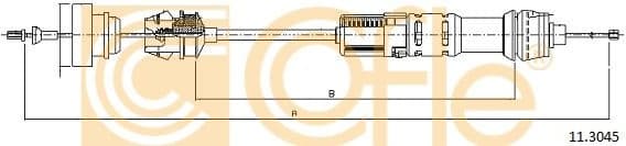 Cable Pull, clutch control 11.3045