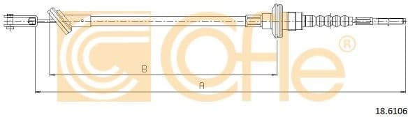 Cable Pull, clutch control 18.6106