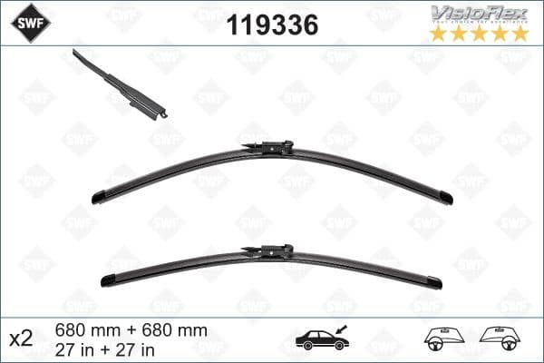 Wiper Blade DAS ORIGINAL SET 119336