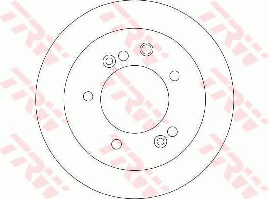 Brake Disc TRW SINGLE DF4395S - image 2