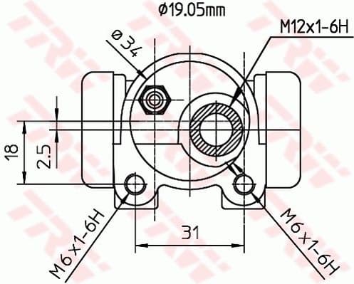 Wheel Brake Cylinder BWD133 - image 2
