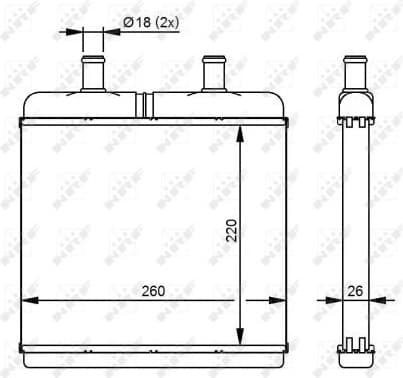 Heat Exchanger, interior heating 54214