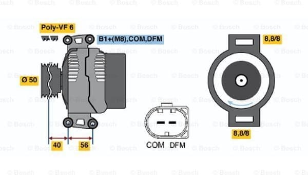 Alternator 0986047490