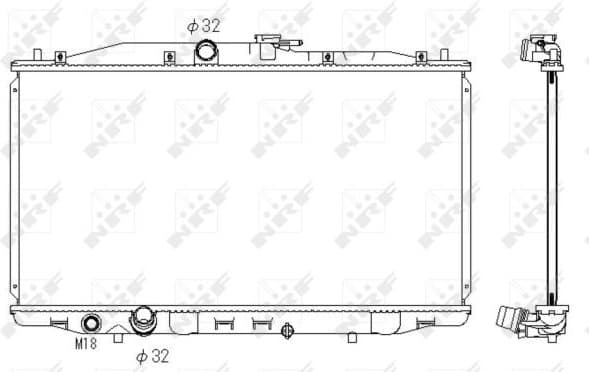 Radiator, engine cooling 53392