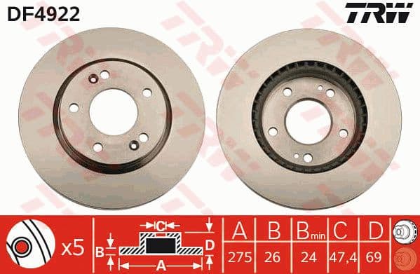 Brake Disc DF4922