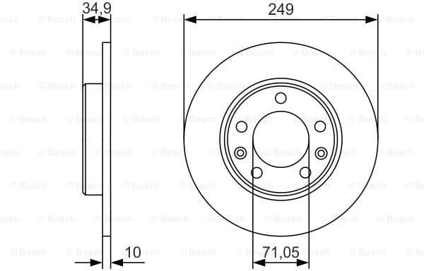 Brake Disc 0986479C23 - image 5