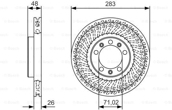 Brake Disc 0986479C33 - image 5