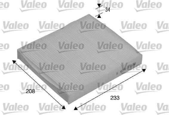 Filter, cabin air VALEO ESSENTIAL 715510