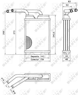 Heat Exchanger, interior heating 52214
