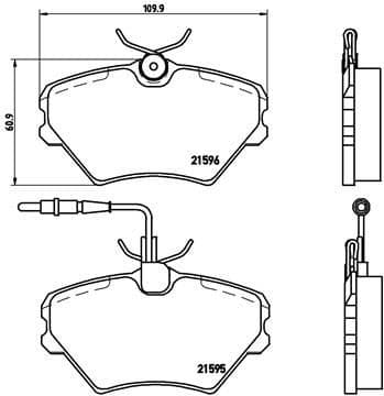 Brake Pad Set, disc brake PRIME LINE P68022
