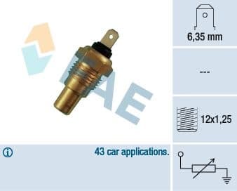 Sensor, coolant temperature 31650